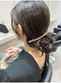 ラフシニヨンアレンジ◎【銀座ヘアセット】