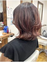 ジャストビューティー リアリー(just beauty Really)&nbsp;大人ミディ×ピンクブラウン【横須賀中央 Really】