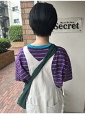 コンパクトショート×バングカラー