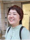 ショートウルフ/ザクザク質感/ウルフ女子/ウルフカット