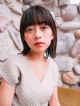 サロン ド ウィズ 西船橋店(Salon de With) 切りっぱなし　ミディアム