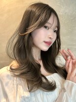 ユニコ(unico)&nbsp;韓国風/レイヤー/小顔/前髪カット/髪質改善/オリーブ/ベージュ