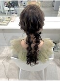 ふわふわツイン編みおろし