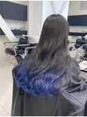 ブルーパープルミックスグラデーションカラー