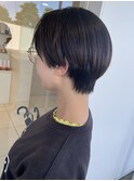 コンパクト丸みマッシュショート