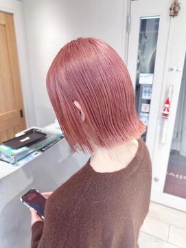 テトラ バイ ネオリーブ 横浜西口店(tetra by neolive) ハイトーンペールピンクカラー＊*【横浜/卒業式】