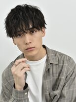 スパイラルパーマツイストスパイラルマッシュパーマツーブロック