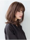◎暗めカラーグランマッシュフェイスフレーミングデザインカラー