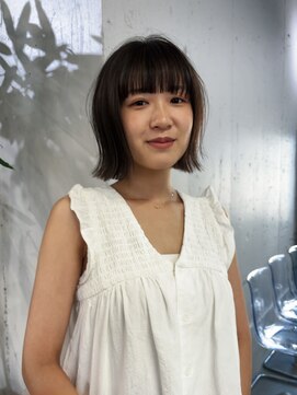 タロ(TALO) 【TALO】ワイドバングと切りっぱなしボブ