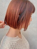 エルメ なんばマルイ(HELME)&nbsp;#オレンジカラー　#切りっぱなしボブ