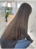 渋谷ミルクティーベージュハイトーンカラーヘーゼルベージュ30代
