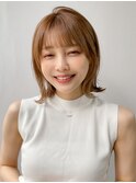 前髪 外ハネボブ フェイスフレーミング グランマッシュ"