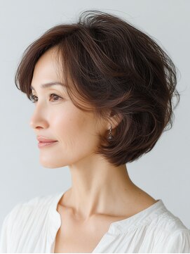 ビフィーノ リルネ(Bifino Rilune) クラゲヘアー/小顔/ココアベージュ/オリーブグレー/川西