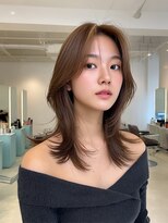 クレビアテン(CreBiA ten_)&nbsp;艶髪/透明感/レイヤーカット/顔まわりカット/ミディアム
