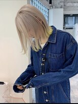 ペレ アネックス 大阪梅田茶屋町店(PELE ANNEX)&nbsp;着物ヘア/ダークアッシュ/ミディアムレイヤーカット/梅田