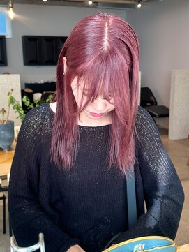 ディッセンバー 神宮前(December) 暖色カラー/ピンクカラー/レイヤーカット/ケアブリーチ/渋谷