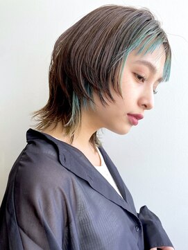 スミス 秋葉原(Smith) レイヤーカットハッシュカット顔まわりミディアムロング