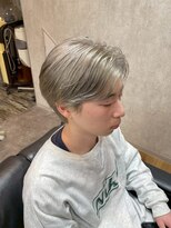 マインド サイトー ヘア アンド スパ mind saito hair&SPA&nbsp;プラチナカラー×センターパートレイヤー