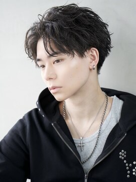 エイド 本店(aid) メンズショートアップバングツイストスパイラルフェザーショート