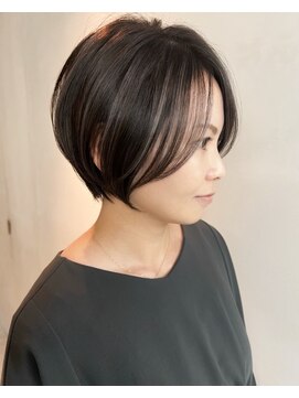 ゴカン バイ ジル ブラン 名古屋(Gokan by JIL BLAN) ハイライトバレイヤージュダブルカラーショートカット30代40代