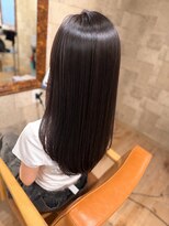 ヘアサロン アプリ(hair salon APPLI) 大人の艶髪ストレート|暗髪ナチュラルロング◎