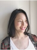 めんどくさがりやさん必見のミディアムボブスタイル!!