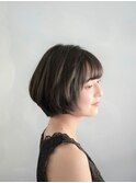 【代々木八幡美容室aina-hair】黒髪グラデーションボブ