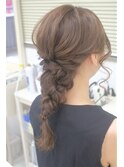 四つ編みの編み下ろし