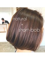 カフーヘアー 本店(Cafu hair)&nbsp;大人ツヤ感たっぷりショートボブ◎