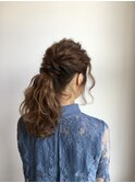 ポニーテールアレンジのお呼ばれヘア☆