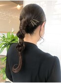 【saori】結婚式アレンジ♪タイトポニーテール