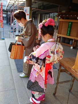 美容室グレース(GLACE) 親子で着付け＆ヘアセット