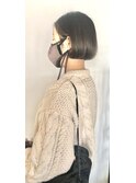 やわらか切りっぱなしボブ