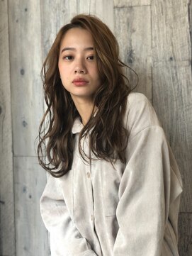 クシュ 所沢東口店(kusyu...) 内巻きワンカール×こなれヘア×ミルクティーブラウン×所沢