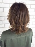 ウルフマッシュショート_ショコラベージュボブルフ_ba32501