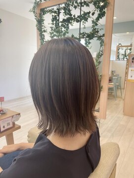 アドラーブル 長岡リップス旭岡店(adorable) 切りっぱなしボブ×グレージュ×20代30代