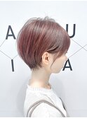 レイヤーマッシュショート20代30代40代50代ブロッサムピンク
