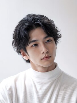 グリッター(GRITTERs) アッシュブラック×カルマパーマ