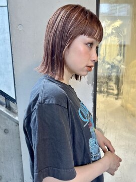 ミンクス渋谷スマートサロン(MINX shibuya smart salon) 魅力倍増カール シアーカラー ショート 姫カット ダークアッシュ