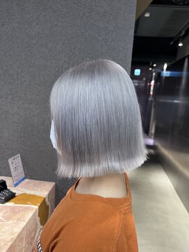 ペレ 栄店(PELE) デザインカラー/レイヤーカット/ウェットヘア/オリーブベージュ