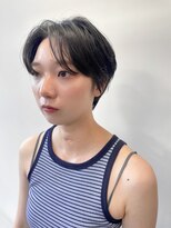 ヘアー アイス 御器所本店(HAIR ICI) 20代30代40代小顔ハンサムショートアッシュブルーブラック