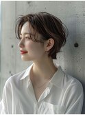 小顔耳掛けハンサムショート