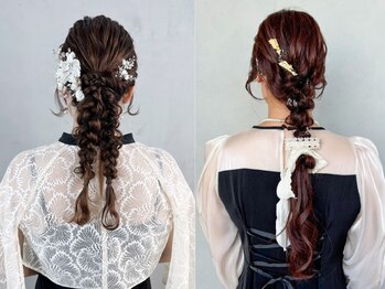 アイティーバイアルバム 八王子店(IT by ALBUM)の写真/【ヘアセット¥3500】早朝OK・フルアップも30分☆八王子駅徒歩3分！結婚式/二次会/夏祭り/花火大会/浴衣に