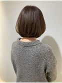 ココアブラウンアゴ下ボブカットが上手い赤羽の美容室シェノン
