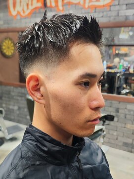 スリーセント 栄(3/cent) フェザーアップ/ミドルフェード/スキンフェード