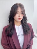 顔周りレイヤー美髪ロング_F30455