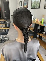 ウェイビー 桜木町店(WAVY)&nbsp;【WAVY hair set】３つの三つ編みを１つに！