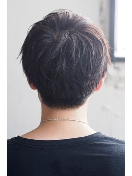 レノラ 本町(LENORA) スパイキーショートブルーブラックフェザーパーマサーフカール