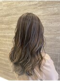 【栄矢場町】細めハイライト×ナチュラルカラー