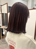 ポーチバイハニー オモテサンドウ(PORCH by HONEY omotesando)&nbsp;髪質改善　縮毛矯正　ロブ　長めボブ　ラベンダーアッシュ　美髪